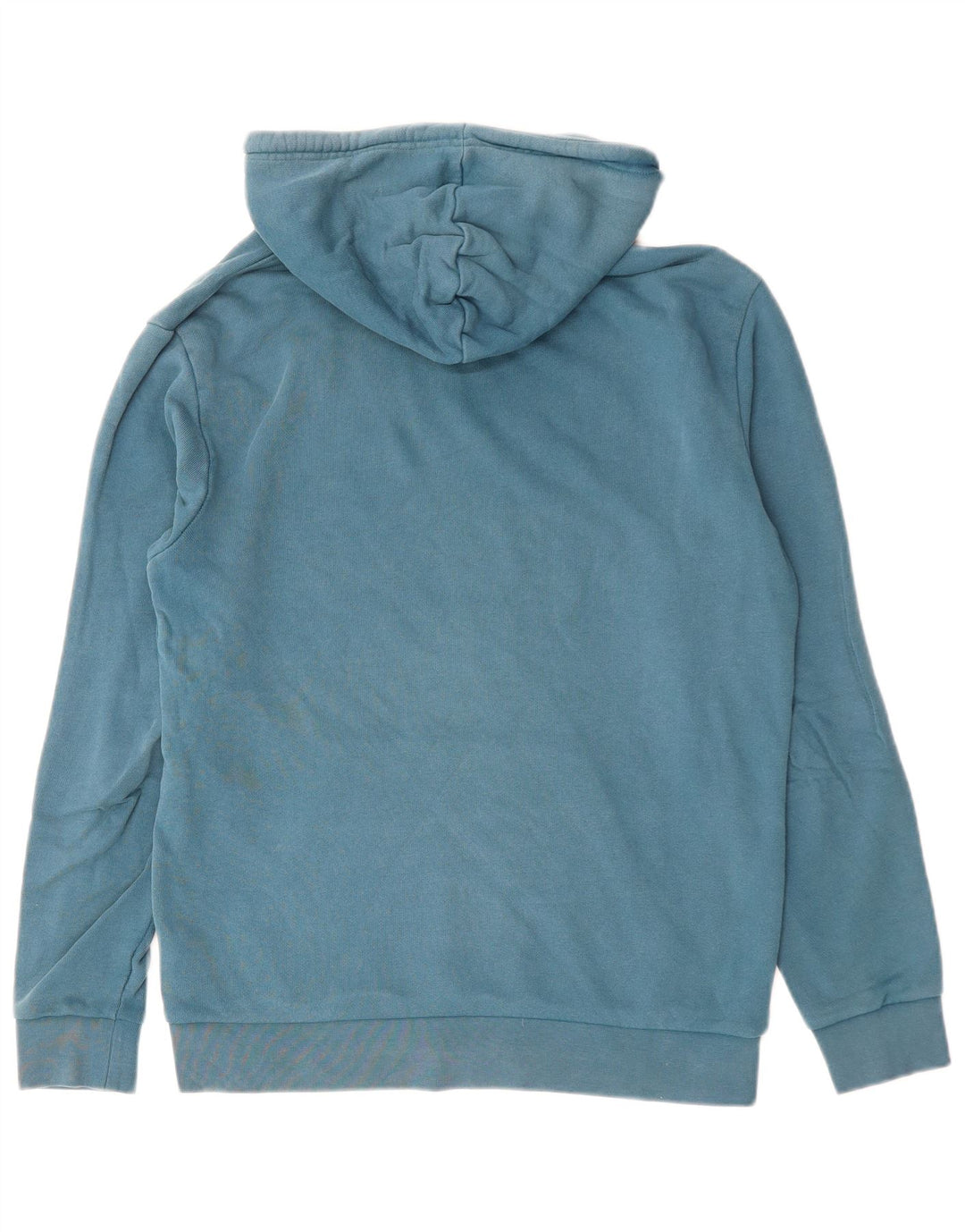 Adidas Męska bluza z kapturem, mała, niebieska, bawełniana