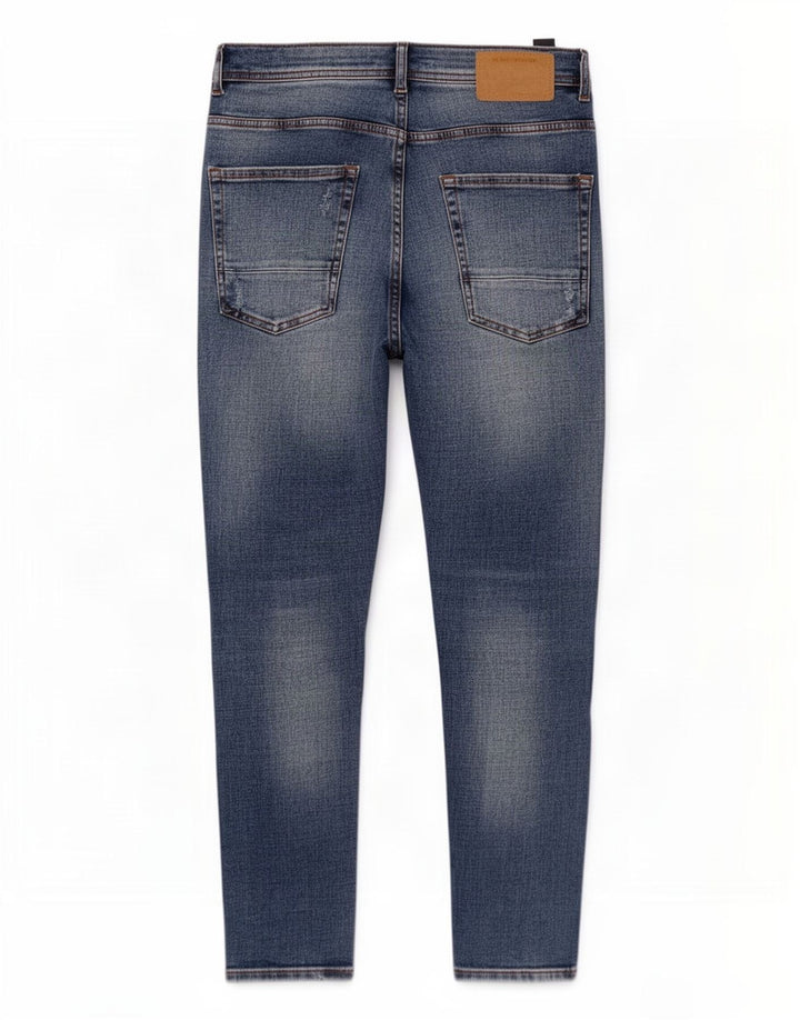 Męskie jeansy Zara w trudnej sytuacji, EU 40 Medium W31 L26, niebieska bawełna