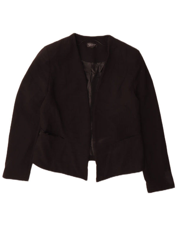 Damska marynarka Topshop UK 14, duża, czarna, poliester