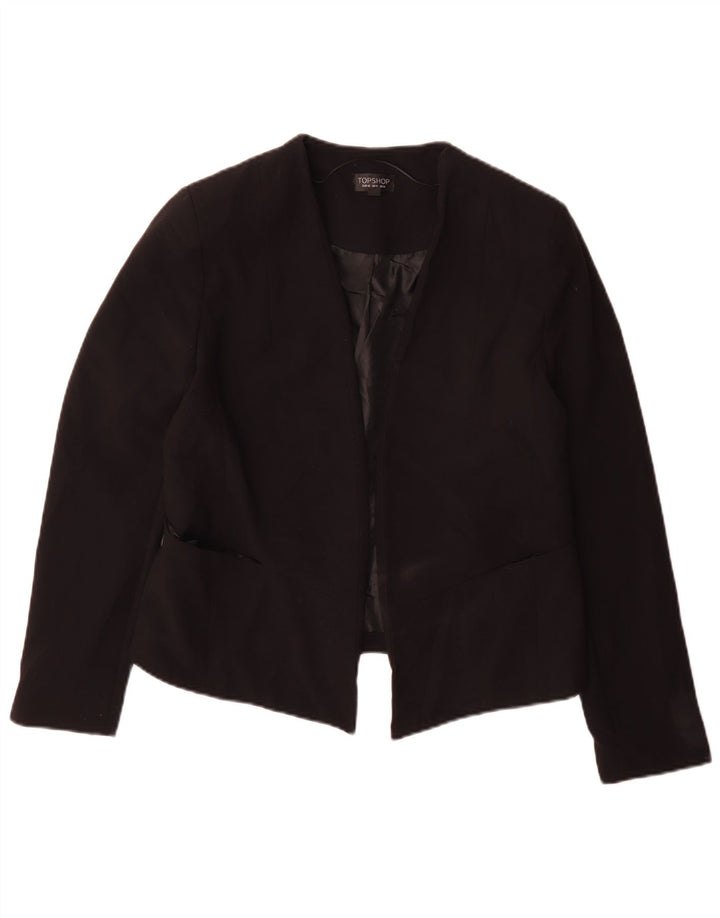 Damska marynarka Topshop UK 14, duża, czarna, poliester