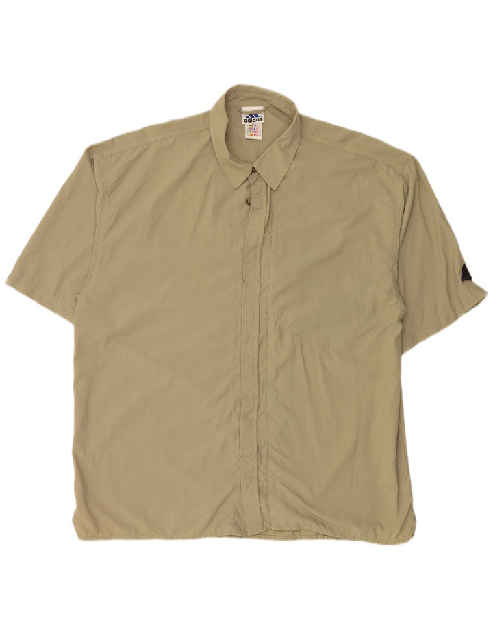 Męska koszulka z krótkim rękawem ADIDAS XL, zielony nylon