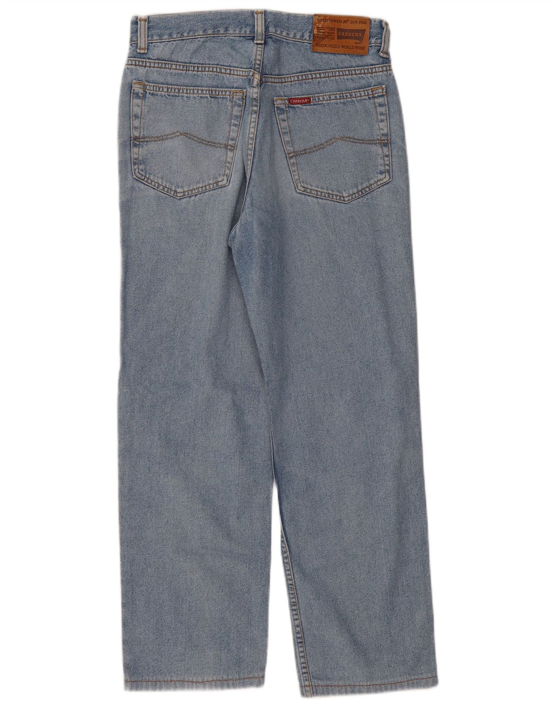 CARRERA Męskie proste dżinsy W30 L27 Niebieskie bawełniane