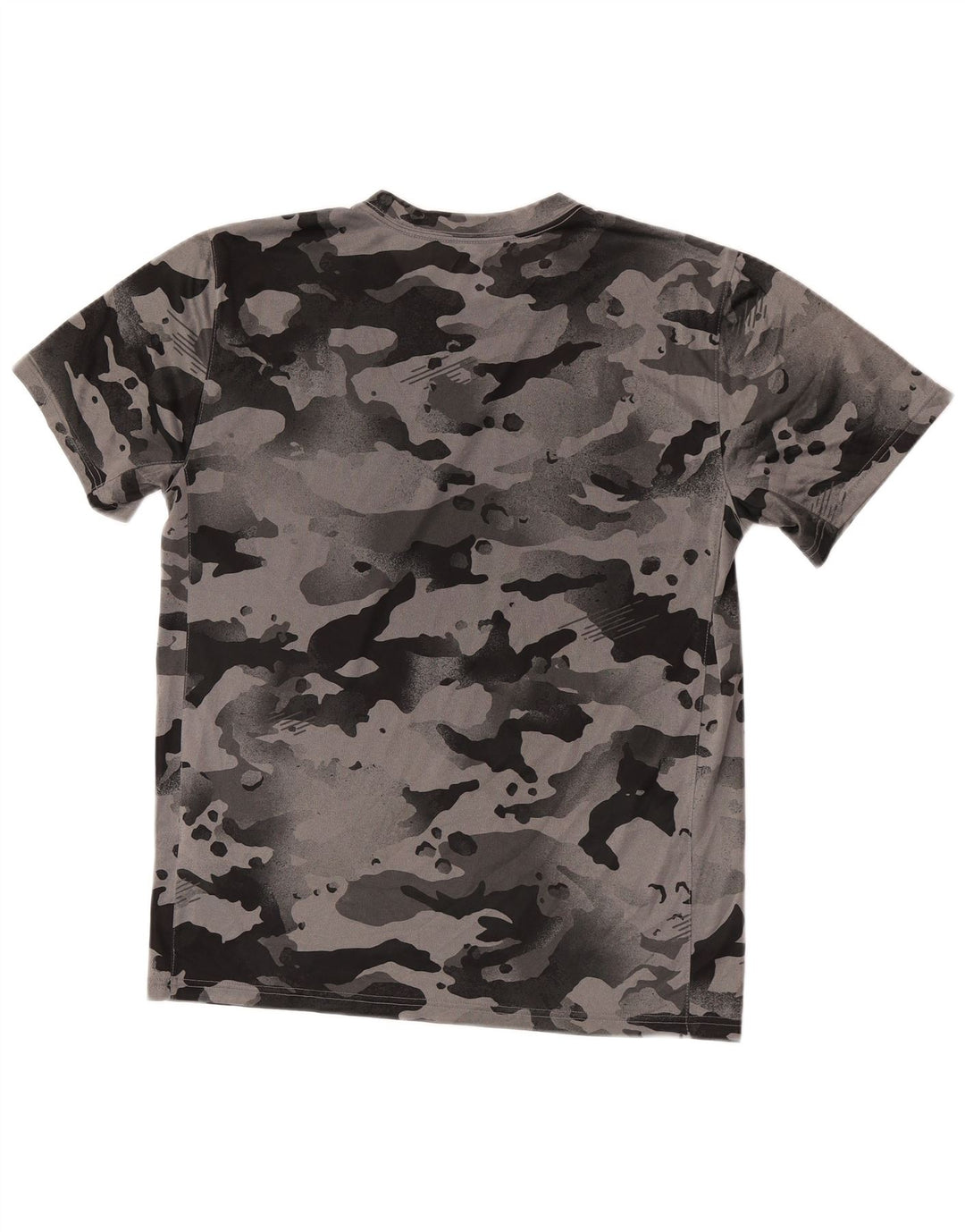 Męska koszulka Nike Dri Fit Top, średnioszary, kamuflażowy poliester