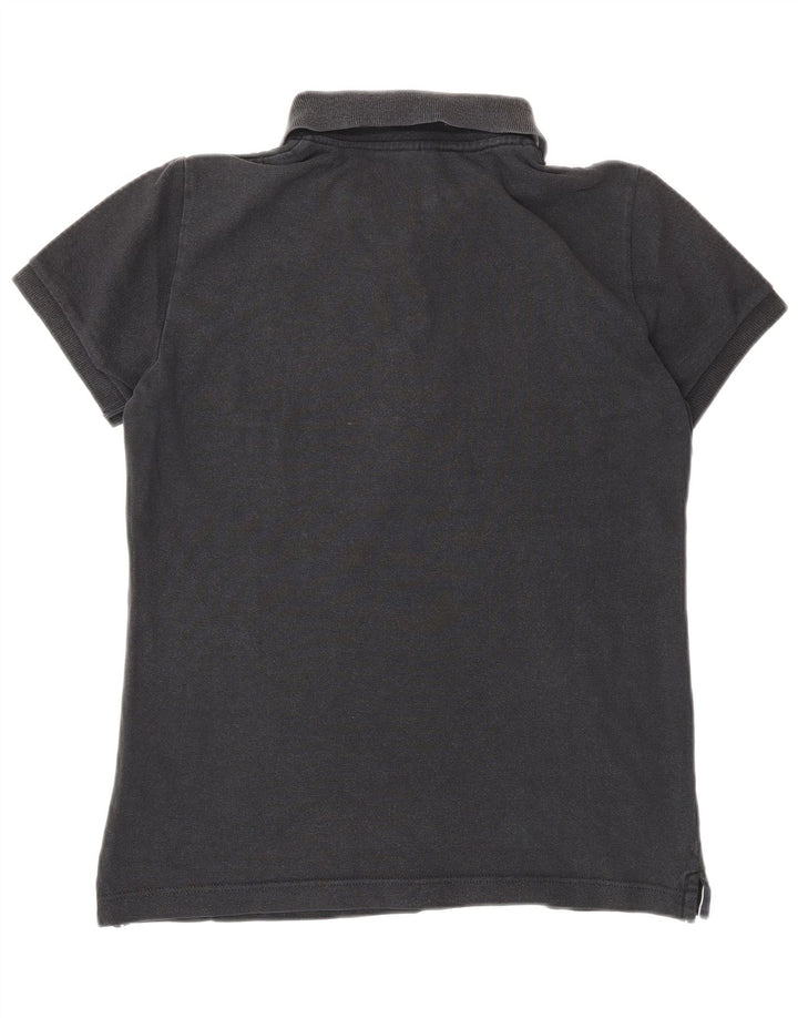 Damska koszulka polo MARINA YACHTING UK 14, duża, czarna, bawełniana