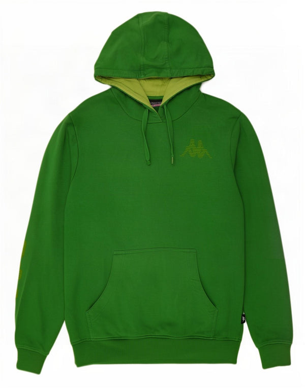 Męski sweter z kapturem Kappa, duży, zielony, bawełniany