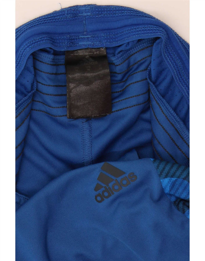 Męskie spodenki sportowe Adidas Climacool, średni niebieski kamuflaż, poliester