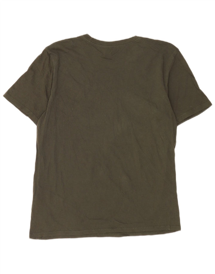 Męski t-shirt Nike o sportowym kroju, bawełniany, w kolorze średnio zielonym