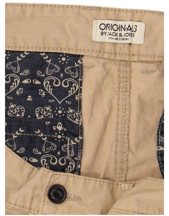 Męskie spodenki Chino JACK & JONES W34, duże, beżowe