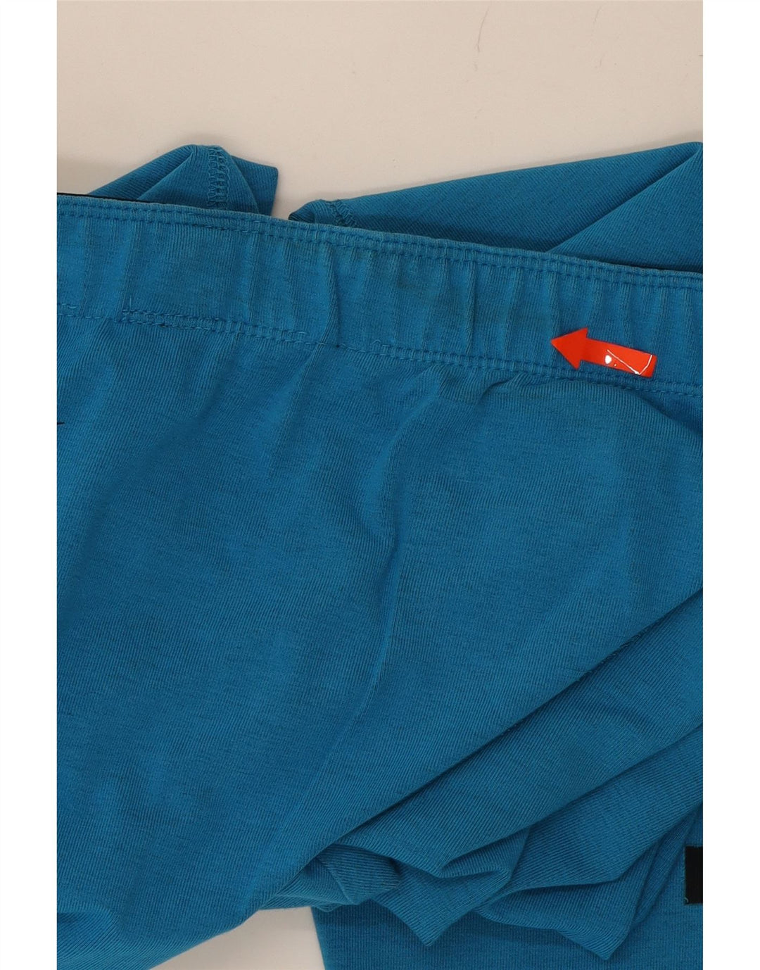 NIKE Womens Graphic Leggings UKL 12 Medium Blue Vintage Nike and Second-Hand Nike from Messina Hembry 