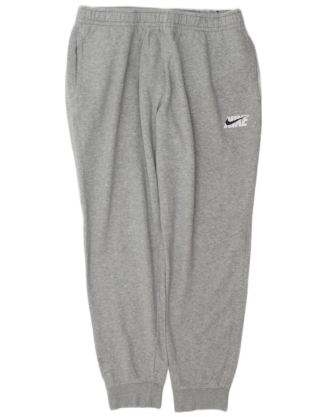 Męskie spodnie dresowe Nike, duże, szare, bawełniane