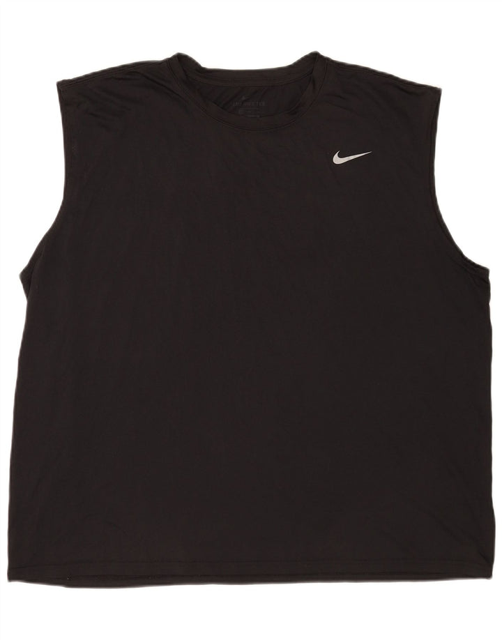 Męska kamizelka Nike Dri Fit, 3XL, czarny poliester