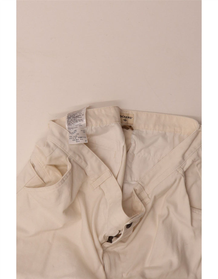 Męskie spodenki cargo DOCKERS W36, duże, złamanej bieli, bawełniane