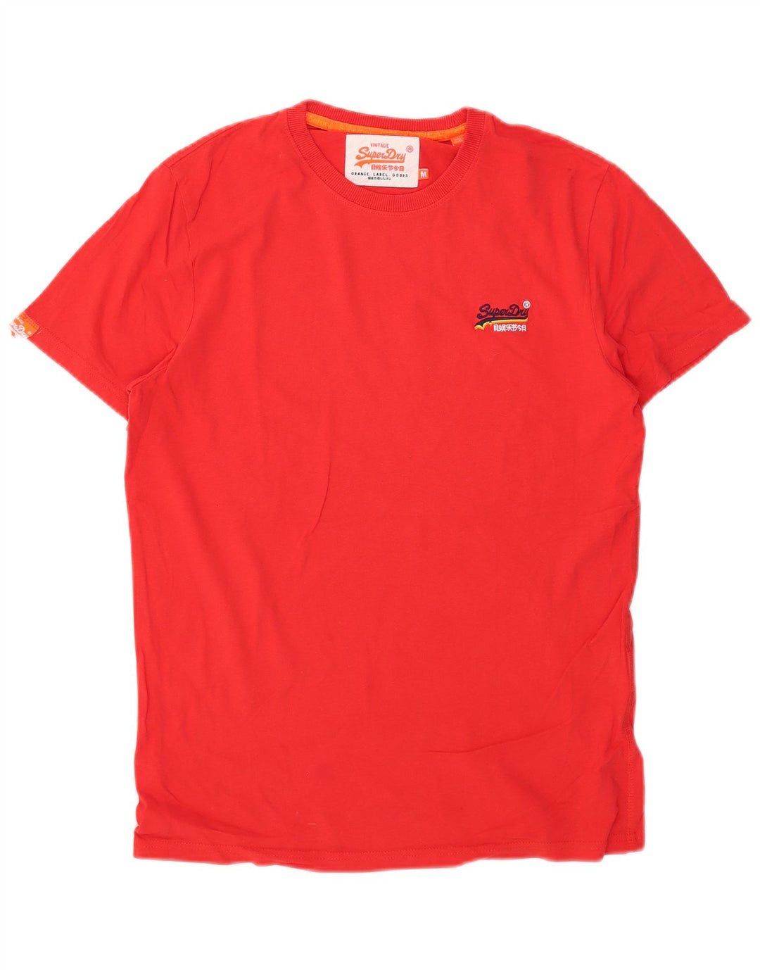 T-shirt męski Superdry, bawełniany, średni czerwony