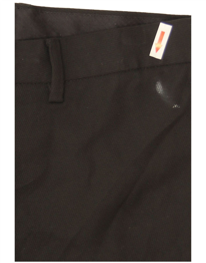 Damskie proste spodnie chino Marks & Spencer W32 L31 Czarny poliester