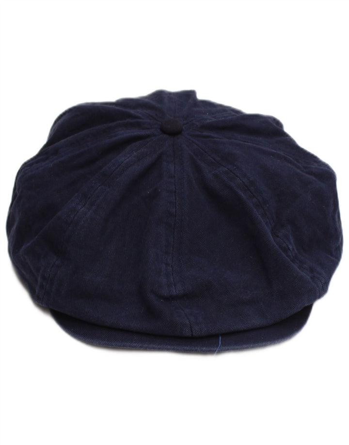 PENGUIN Mens Newsboy Cap Small/Medium Navy Blue Classic