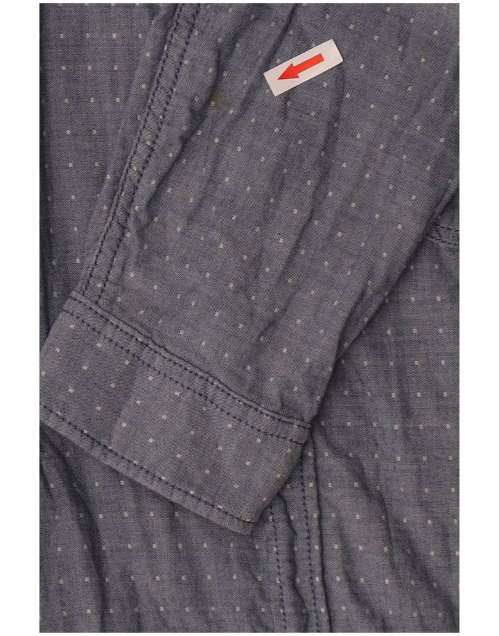 Koszula męska Jack & Jones, duża, niebieska, bawełniana w cętki
