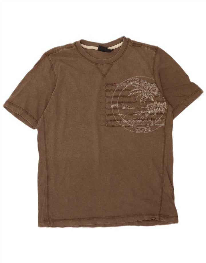 Męski T-shirt z grafiką O'Neill, średnioszary, bawełniany