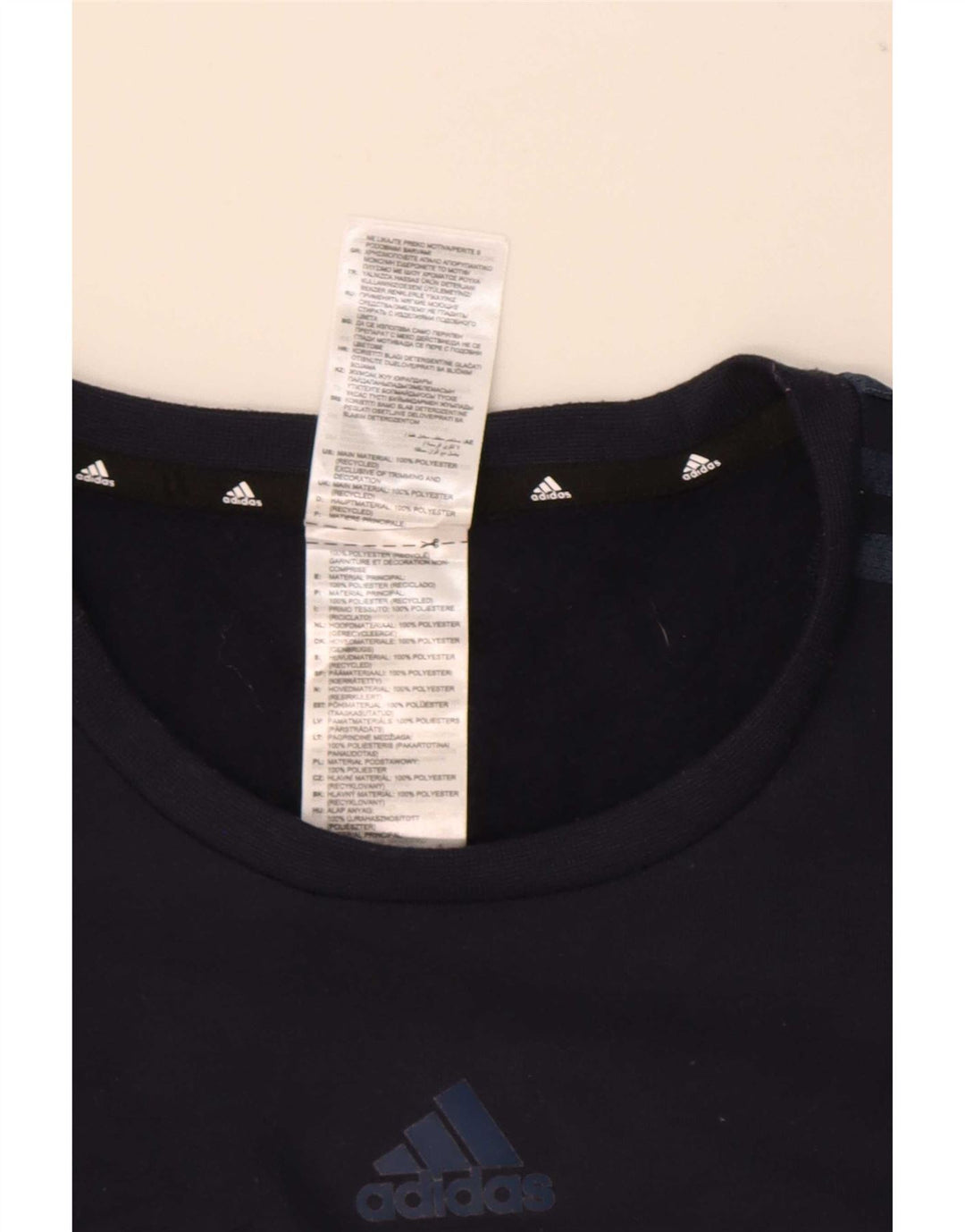 Adidas Męska bluza sweterkowa, średni granatowy poliester