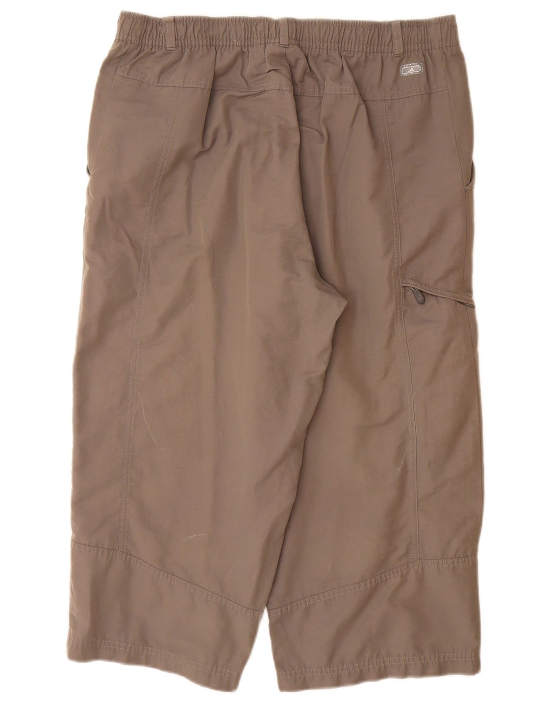 Męskie spodnie capri proste cargo ADIDAS duże W34 L20 szara bawełna