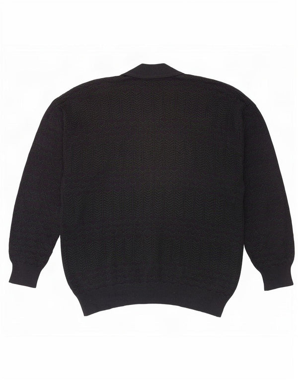 Męski sweter rozpinany Paco Calvari IT 54/56 XL Granatowy geometryczny