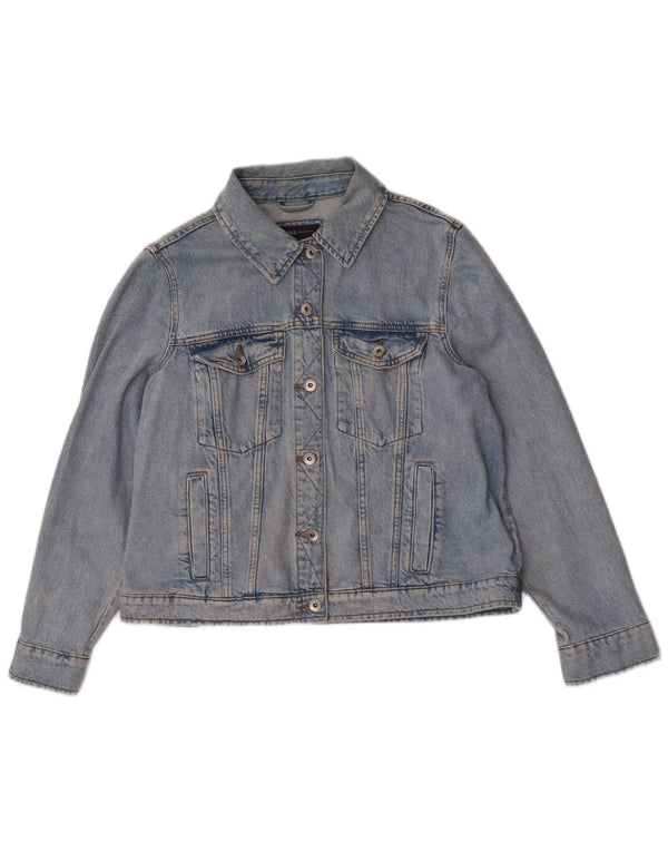 Marks & Spencer Damska kurtka dżinsowa UK 18 XL, niebieska, bawełniana