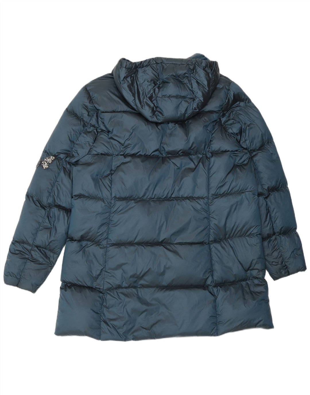 Damska ocieplana kurtka z kapturem Eddie Bauer UK 20 2XL Niebieski nylon