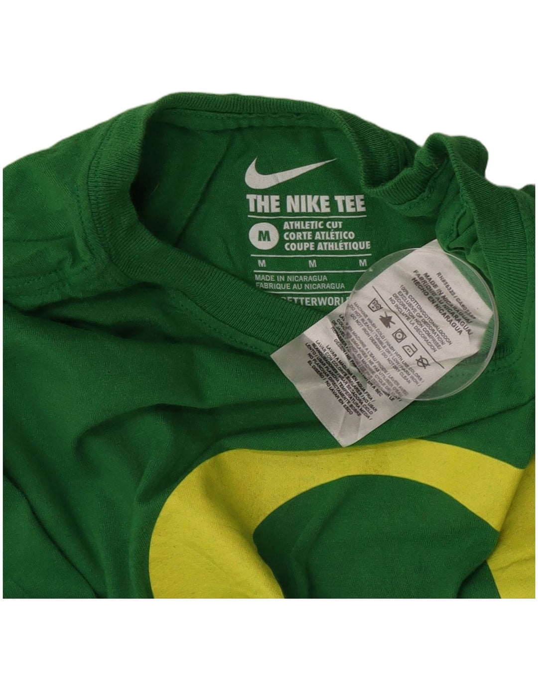 Męski T-shirt Nike Athletic Cut Graphic Top, średnia, zielona bawełna
