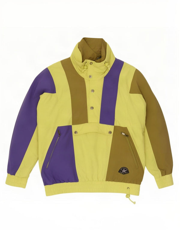 Vintage Mens Pullover Ski Jacket UK 38 Medium Multicoloured Colourblock