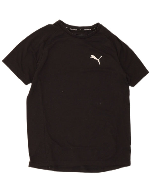T-shirt chłopięcy Puma 13-14 lat, czarny poliester