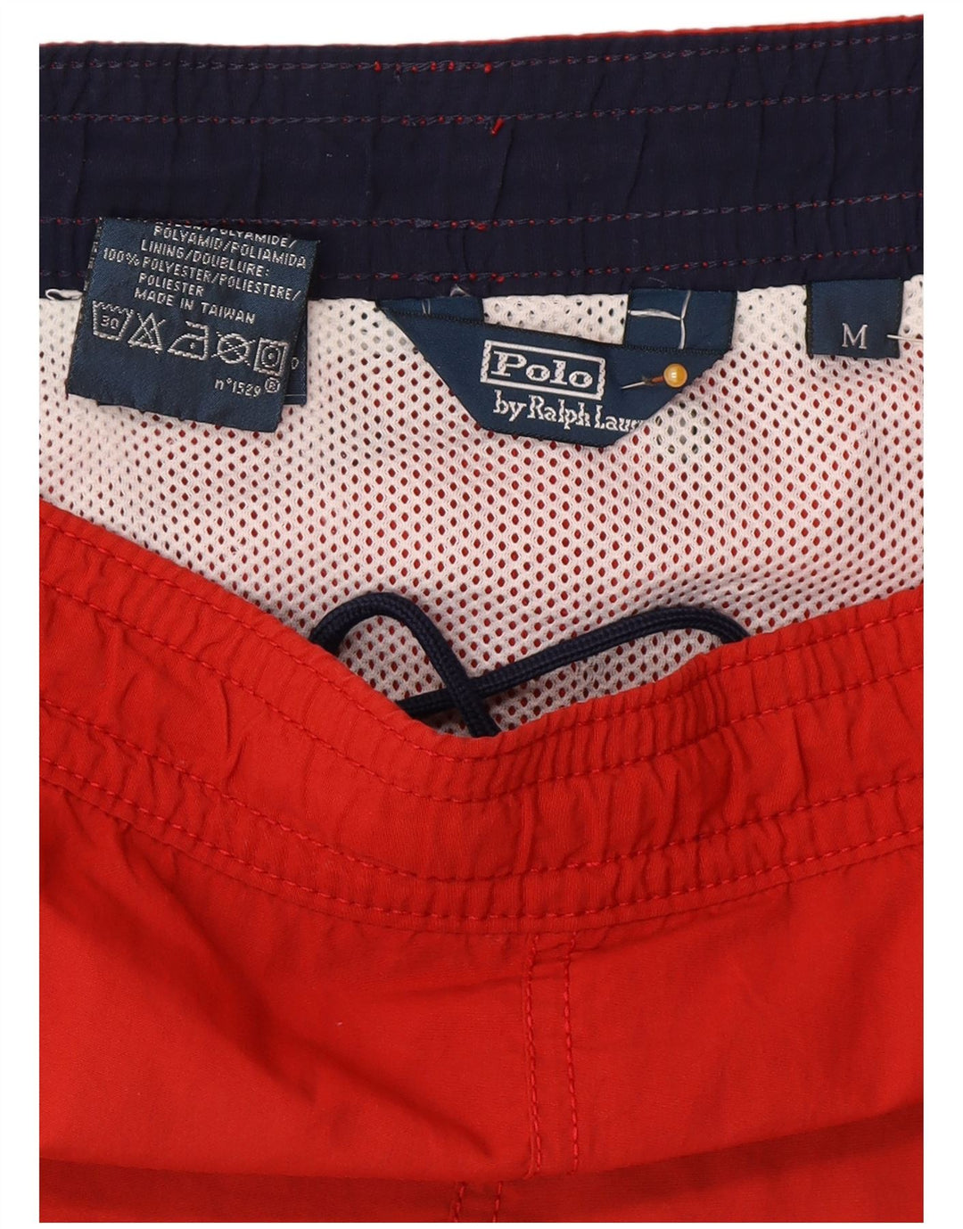 Męskie spodenki kąpielowe Polo Ralph Lauren, średni czerwony poliester