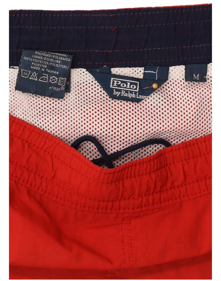 Męskie spodenki kąpielowe Polo Ralph Lauren, średni czerwony poliester