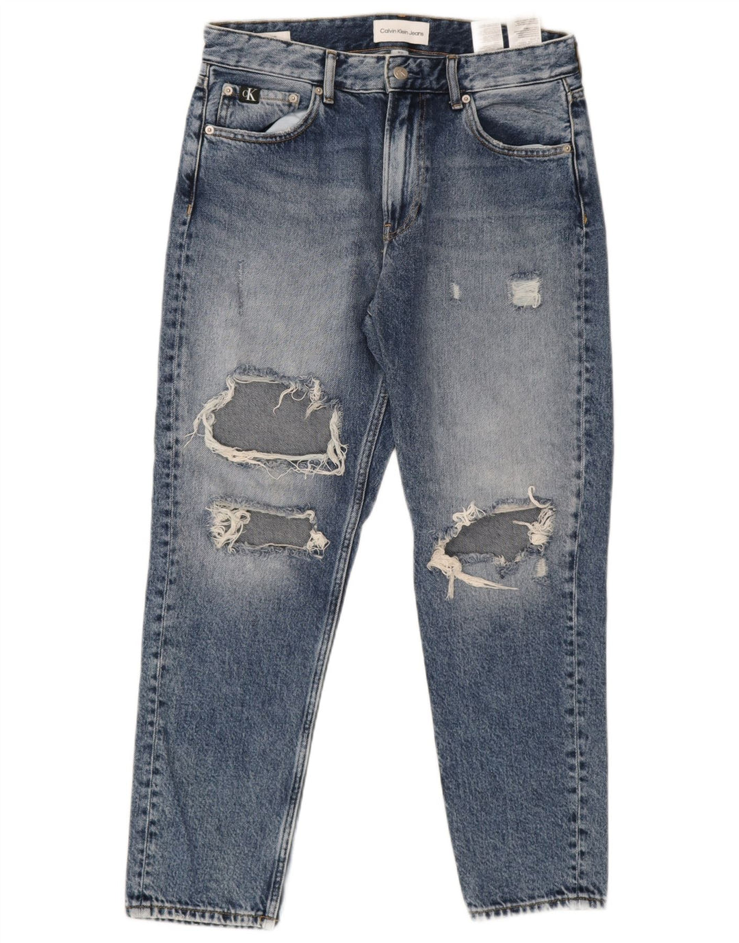 Męskie jeansy Calvin Klein w trudnej sytuacji W31 L26, niebieska bawełna