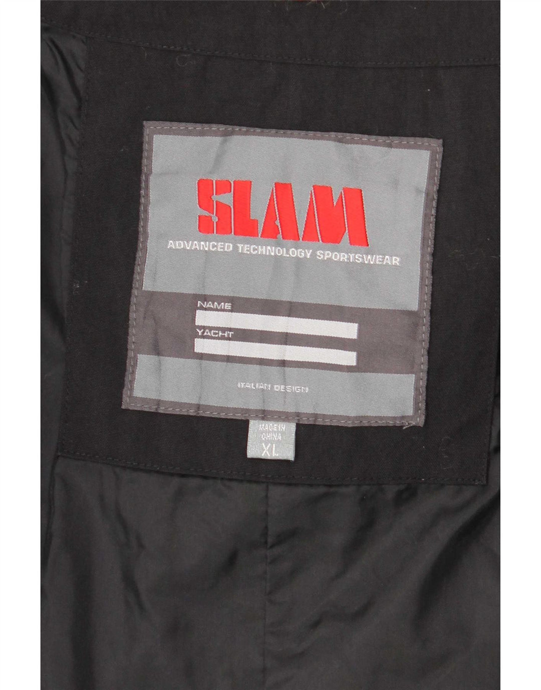 Damska kurtka parka z kapturem Slam UK 18 XL, czarny nylon