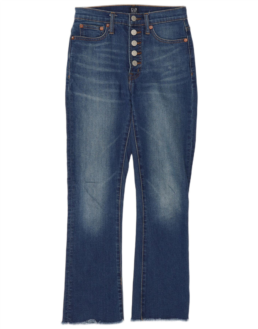 Damskie jeansy Gap Cropped IT 42/44 Medium W28 L26 Niebieskie bawełniane