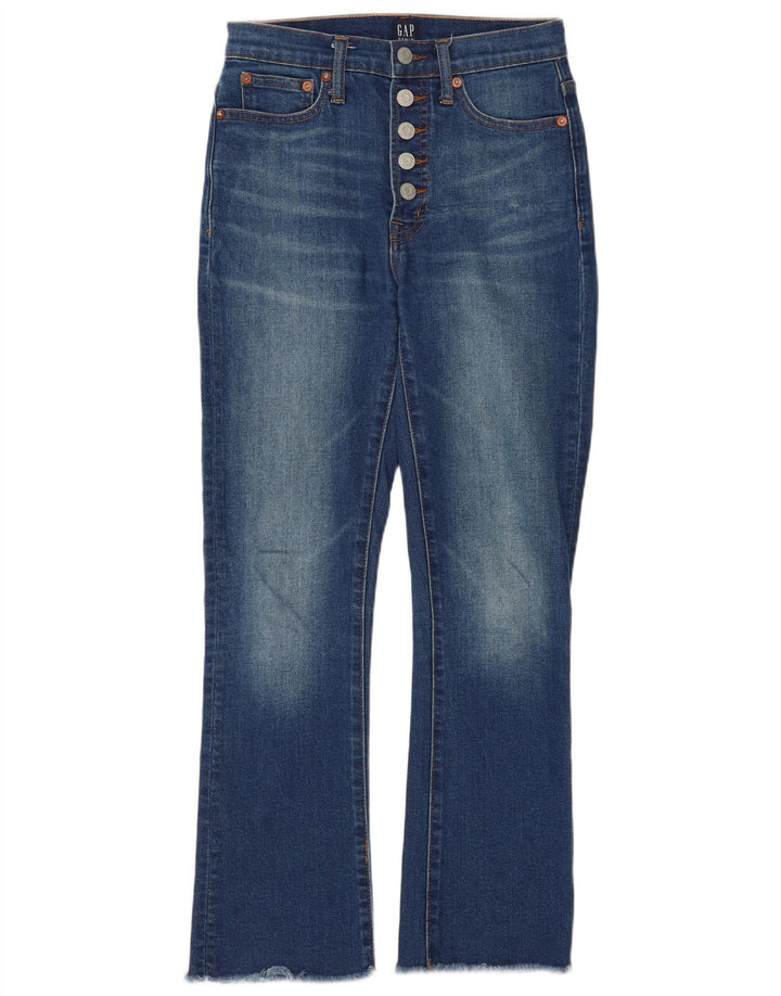 Damskie jeansy Gap Cropped IT 42/44 Medium W28 L26 Niebieskie bawełniane