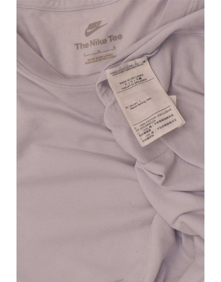 T-shirt męski Nike, duży, fioletowy, bawełniany