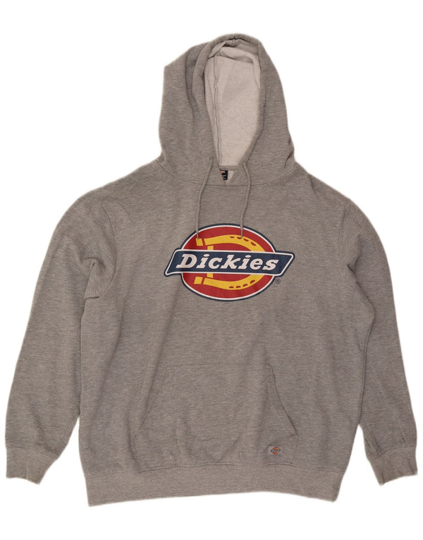 Męski sweter z kapturem Dickies z grafiką 2XL, szara, nakrapiana bawełna