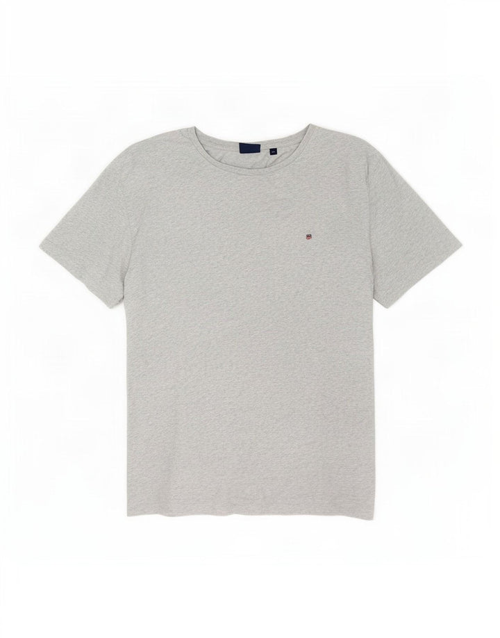 T-shirt męski Gant 3XL, szary, bawełniany w plamki