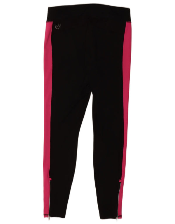 Legginsy damskie Puma UK 14, duże, czarne, sportowe z blokami kolorów