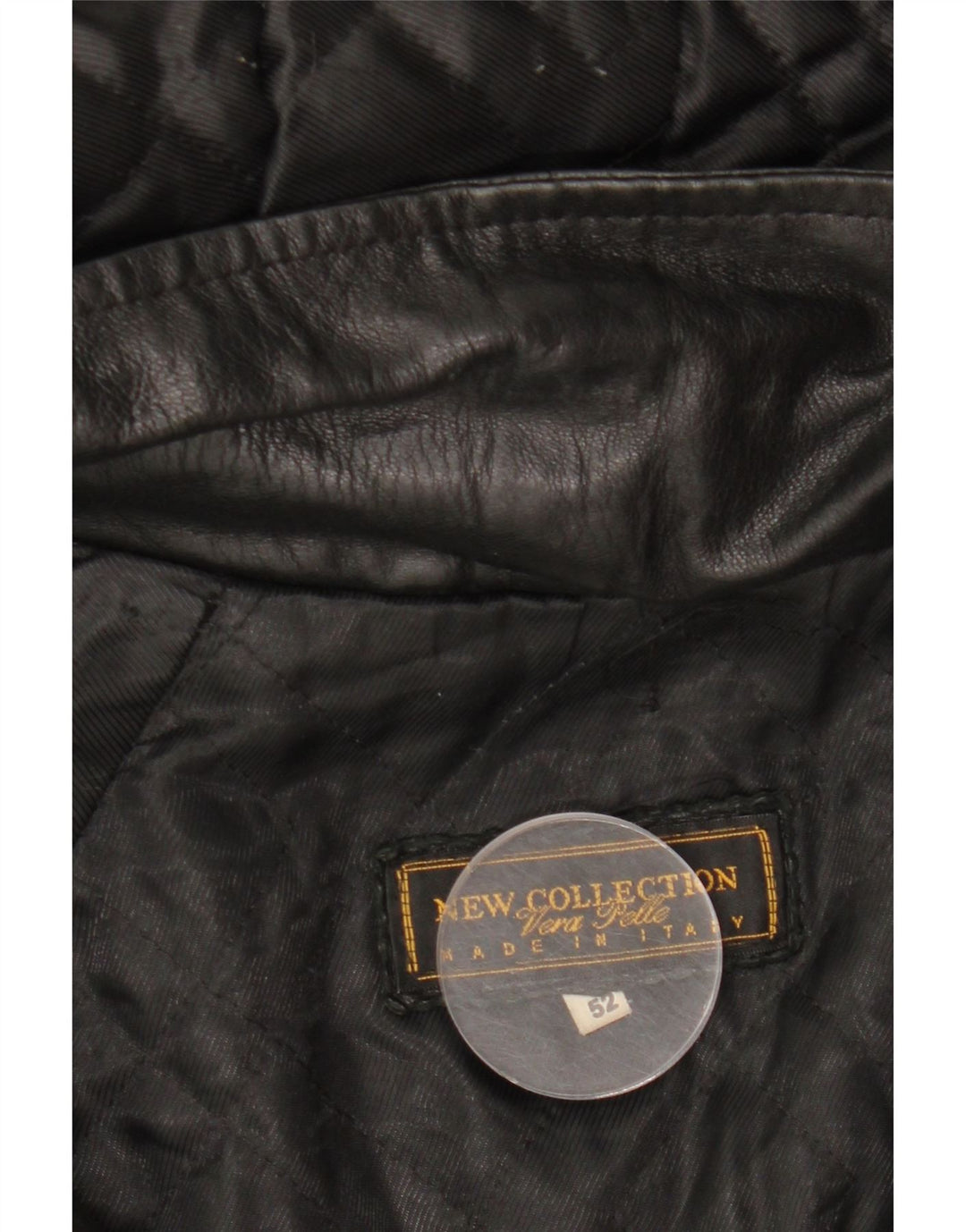 Damski płaszcz skórzany z kapturem VINTAGE IT 52 2XL Czarna skóra