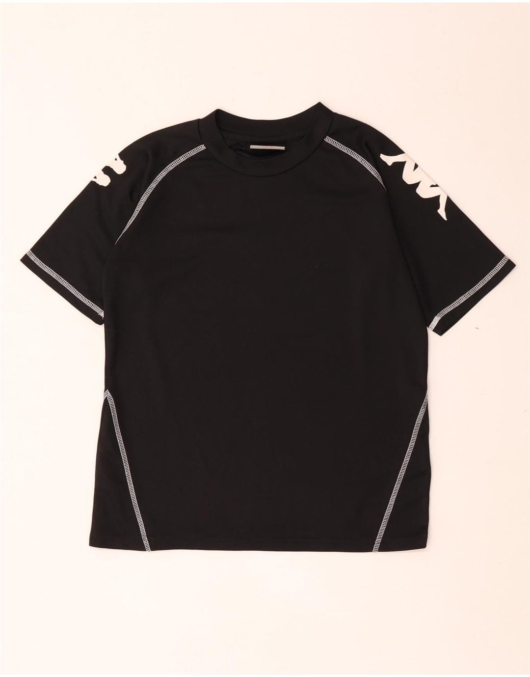 Chłopięcy T-shirt z grafiką Kappa 11-12 lat, czarny poliester