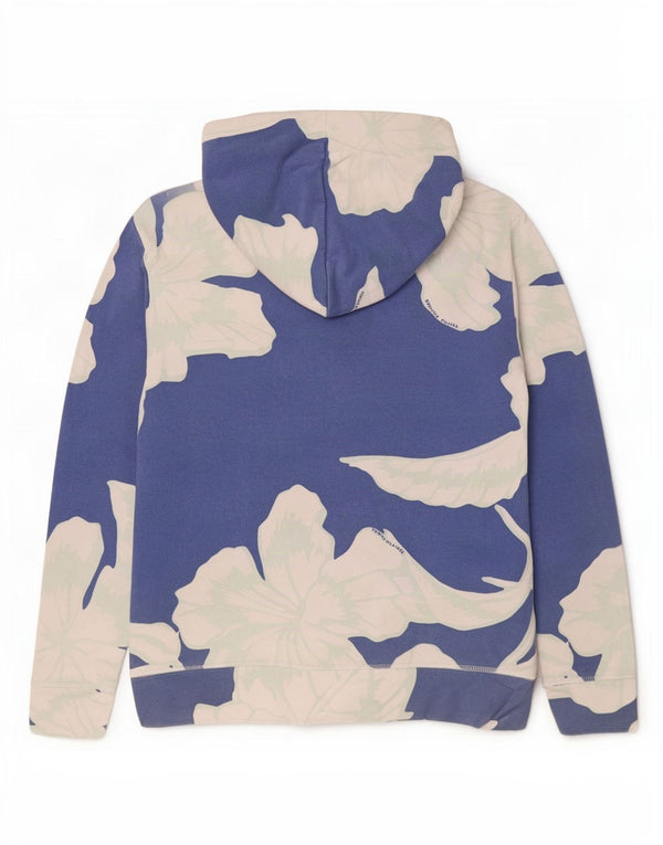 Męski sweter z kapturem i grafiką Tommy Hilfiger XL, niebieska bawełna w kwiaty