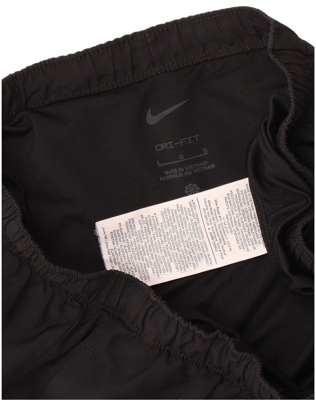 Męskie spodenki sportowe Nike Dri Fit, duże, czarne, poliestrowe