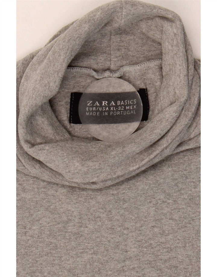 T-shirt damski Zara Top UK 18 XL, szary