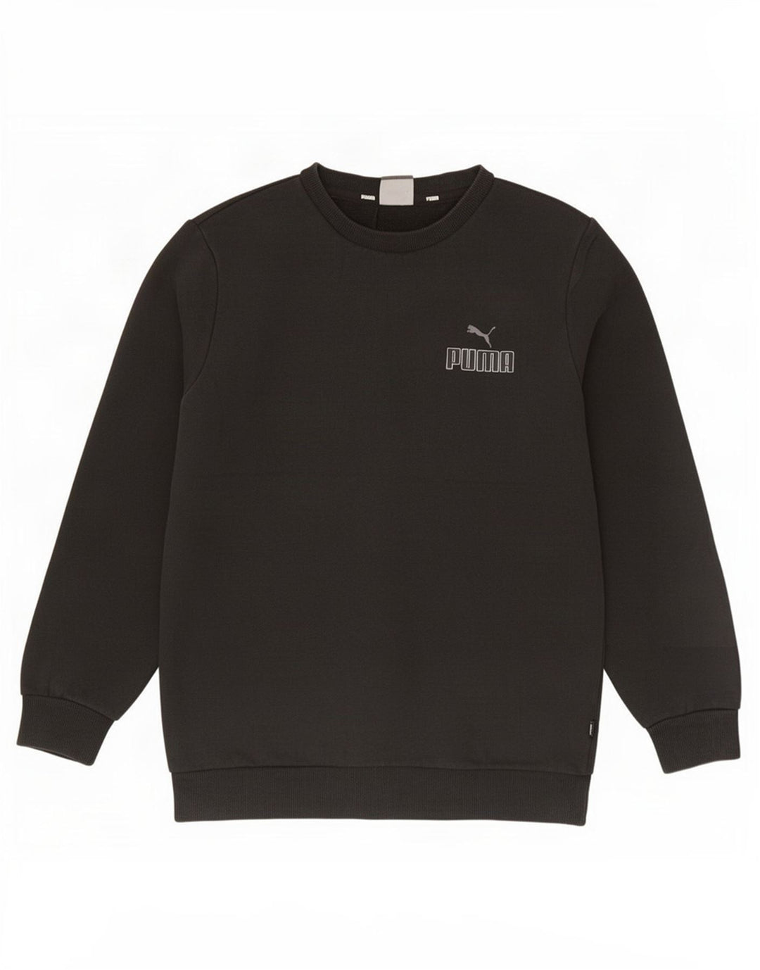 Męska bluza z grafiką Puma, mała, czarna, bawełniana