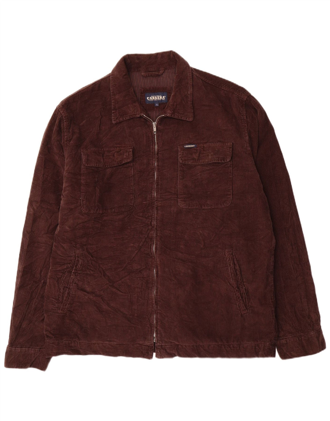 Męska kurtka sztruksowa CARRERA UK 42 XL, brązowa, bawełniana