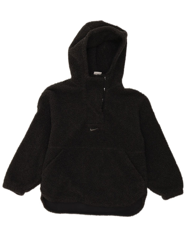 Damska bluza z kapturem Nike Therma-Fit, UK 14, średni czarny poliester
