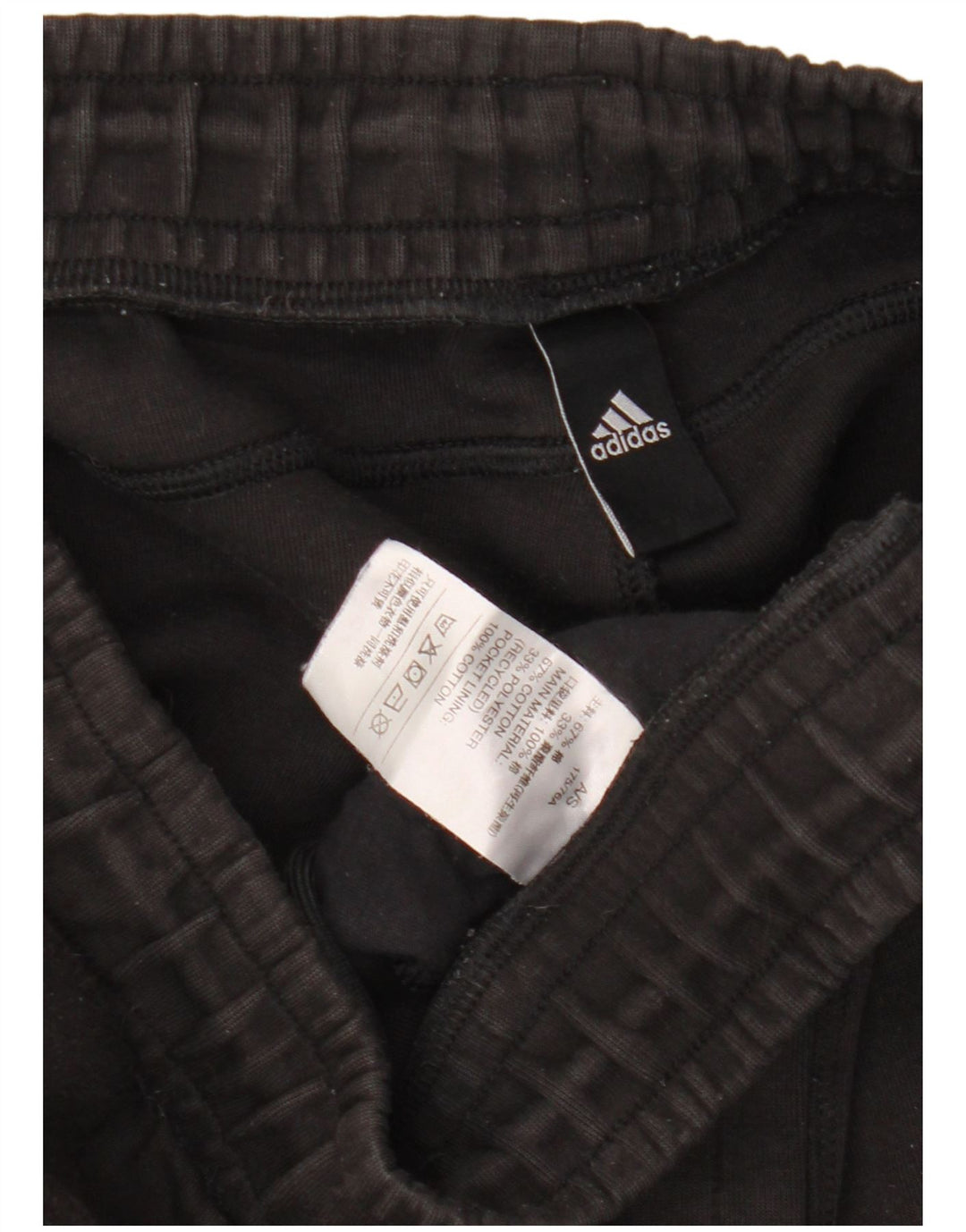 Damskie spodnie dresowe ADIDAS Joggers UK 10 Małe, czarne, bawełniane