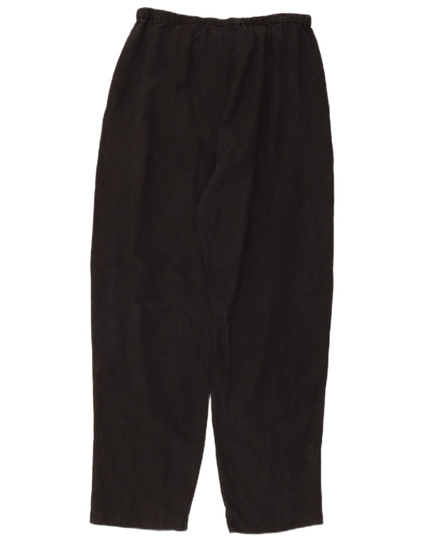 Marks & Spencer Damskie spodnie codzienne z wysokim stanem UK 12 Medium W26 L28 Czarne