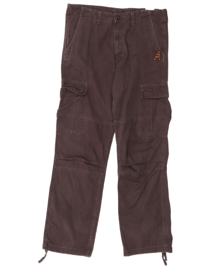 Męskie spodnie Carhartt Straight Cargo W34 L34 Szara bawełna